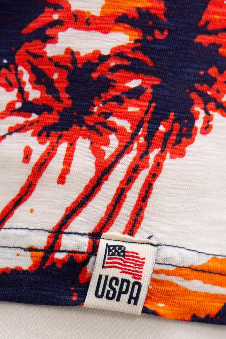 Erkek Turuncu Bisiklet Yaka T-Shirt - 50219256049