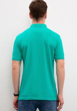 Erkek Yeşil Basic Polo Yaka Tişört - 50217612260