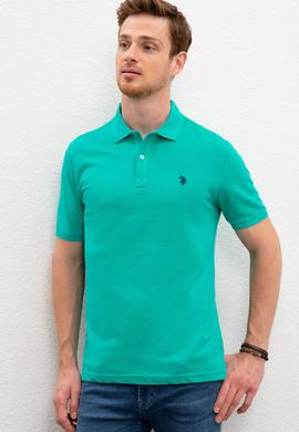 Erkek Yeşil Basic Polo Yaka Tişört - 50217612260