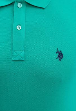 Erkek Yeşil Basic Polo Yaka Tişört - 50217612260