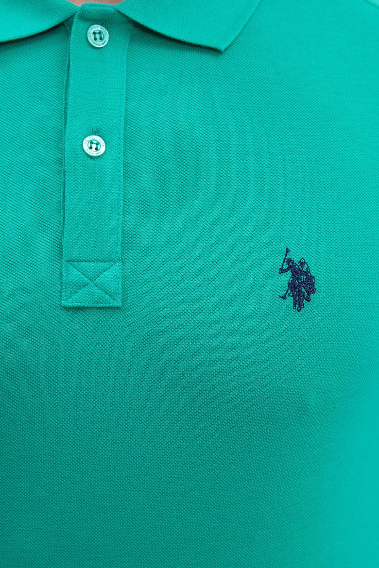 Erkek Yeşil Basic Polo Yaka Tişört - 50217612260