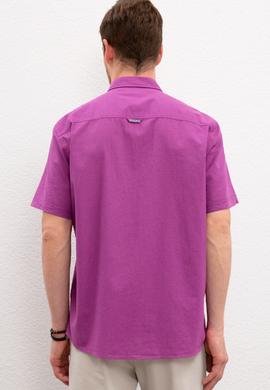 Erkek Mor Gömlek Kısakol - 50200424065