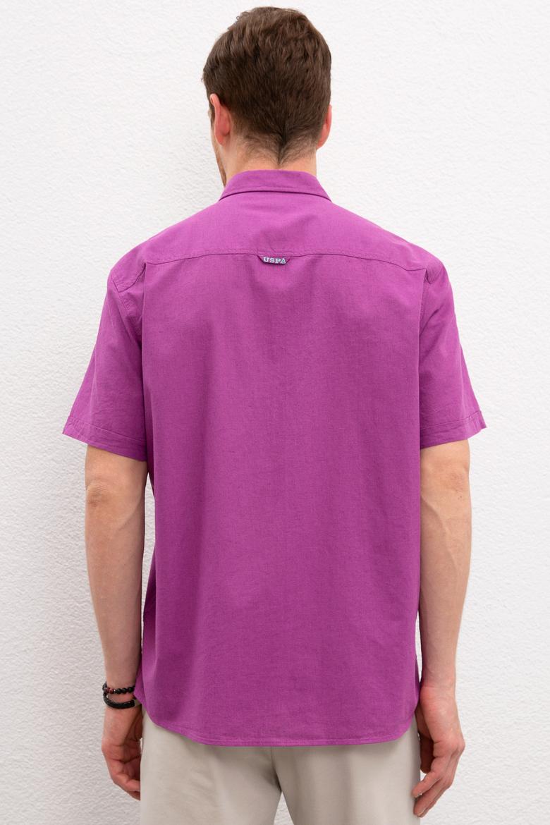 Erkek Mor Gömlek Kısakol - 50200424065