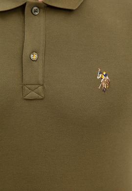 Erkek Koyu Haki Polo Yaka T-Shirt Basic - 50199820140