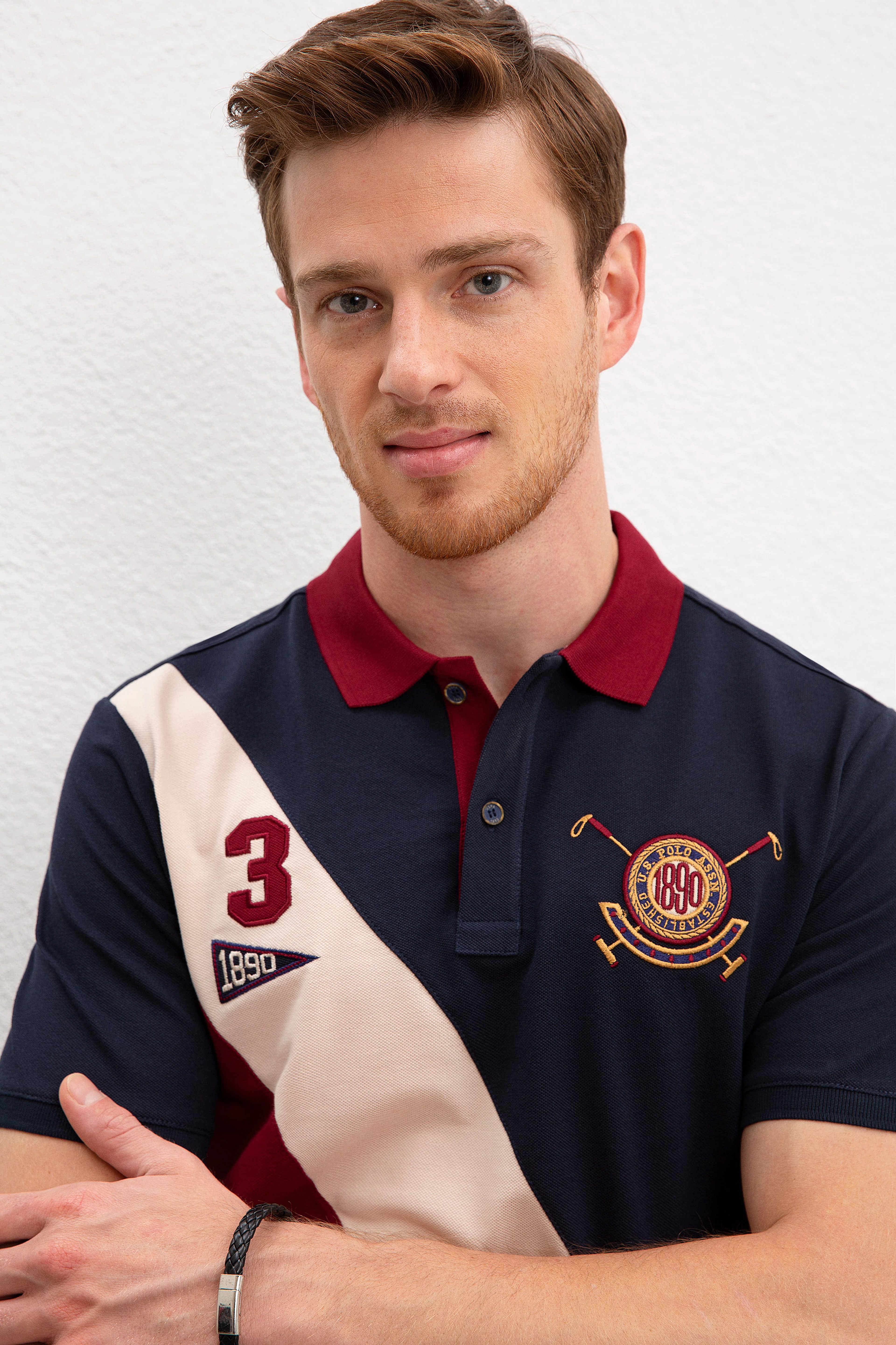 Erkek Lacivert Polo Yaka T-Shirt - Image 2