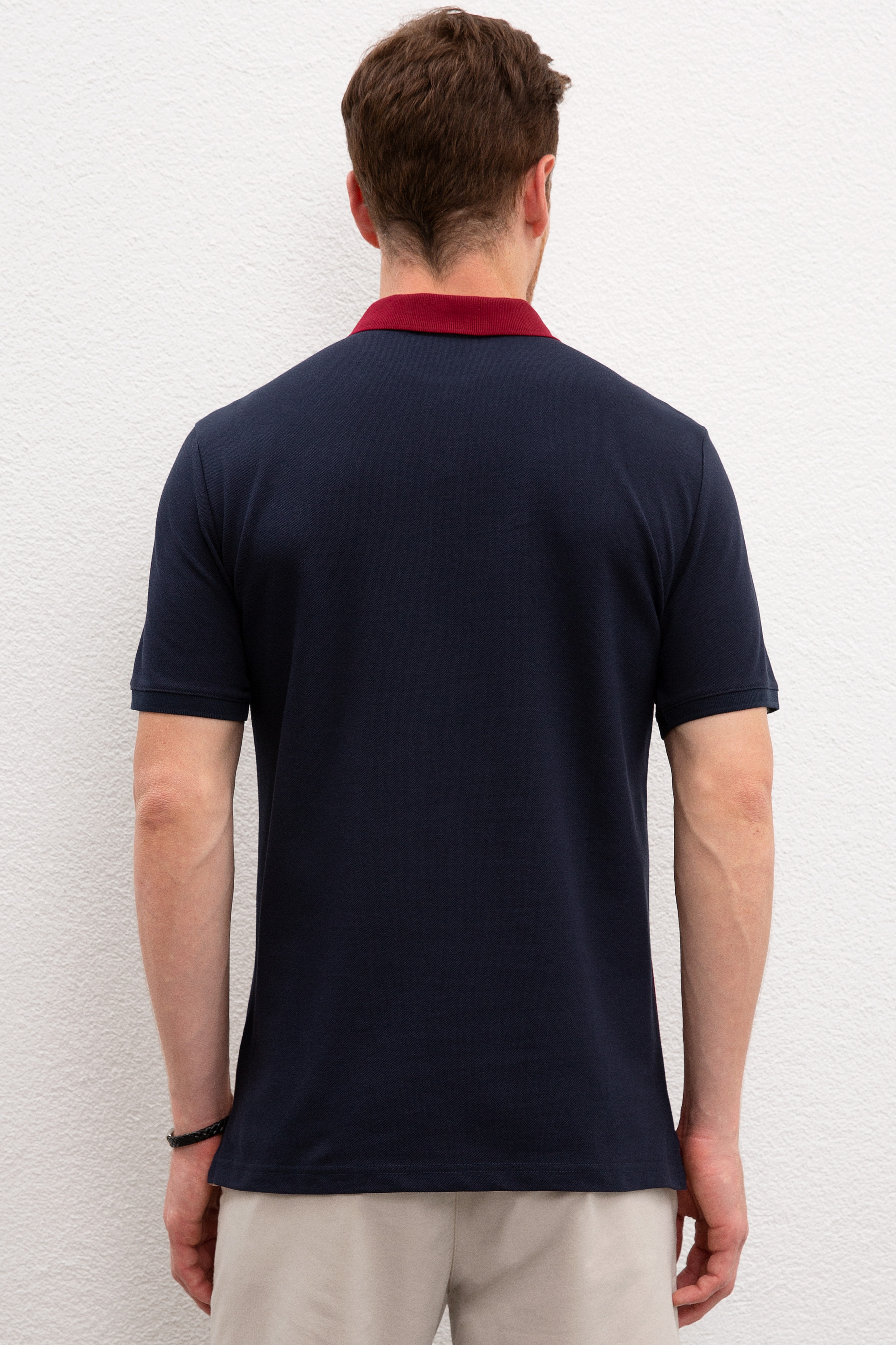 Erkek Lacivert Polo Yaka T-Shirt