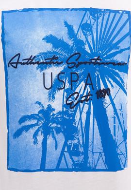 Erkek Beyaz Bisiklet Yaka T-Shirt - 50220903017