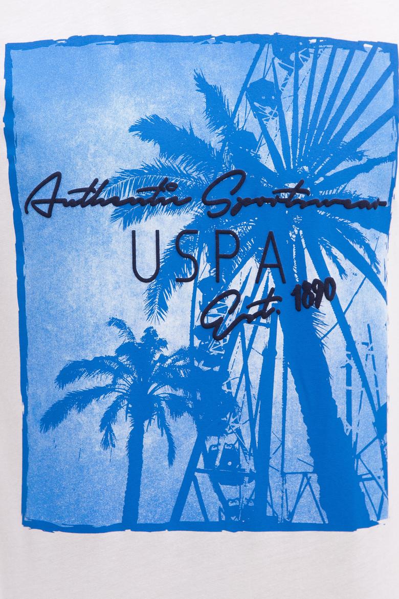 Erkek Beyaz Bisiklet Yaka T-Shirt - 50220903017