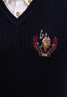 Erkek Lacivert Bisiklet Yaka Triko Kazak - 50207703031