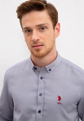 Erkek Lacivert Gömlek Uzunkol Basic - 50201622086