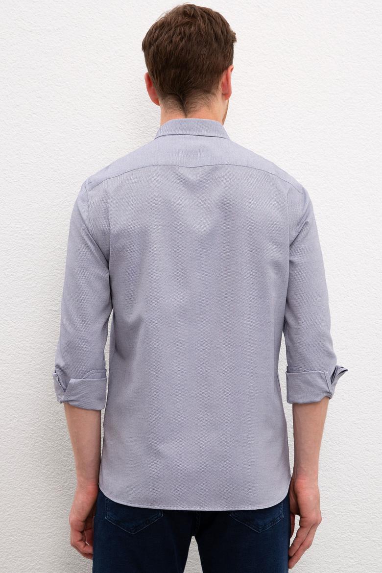 Erkek Lacivert Gömlek Uzunkol Basic - 50201622086