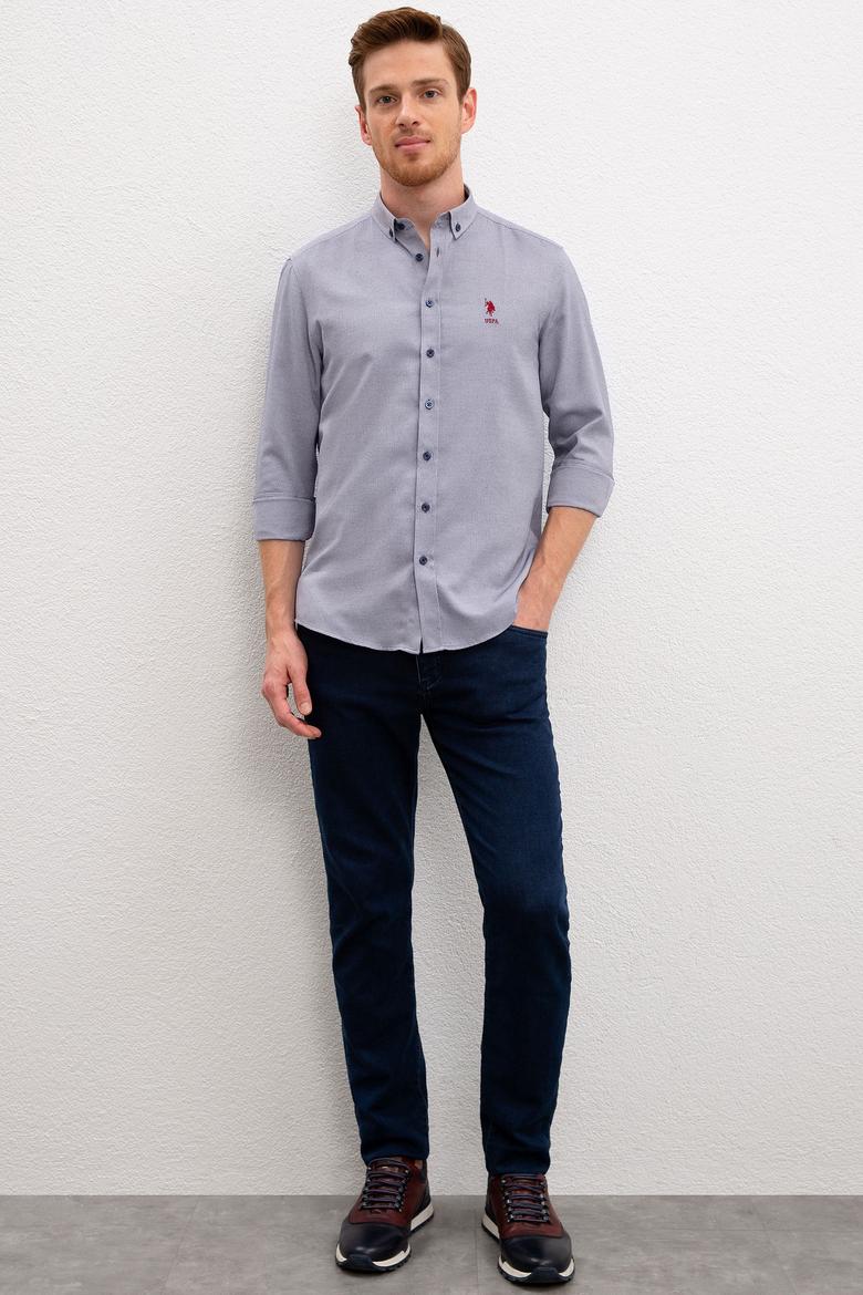 Erkek Lacivert Gömlek Uzunkol Basic - 50201622086