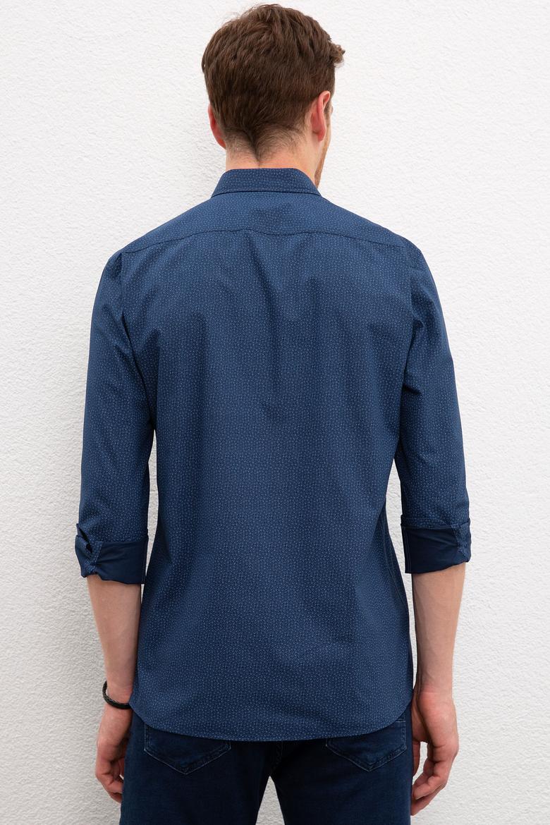 Erkek Lacivert Gömlek Uzunkol - 50199738013
