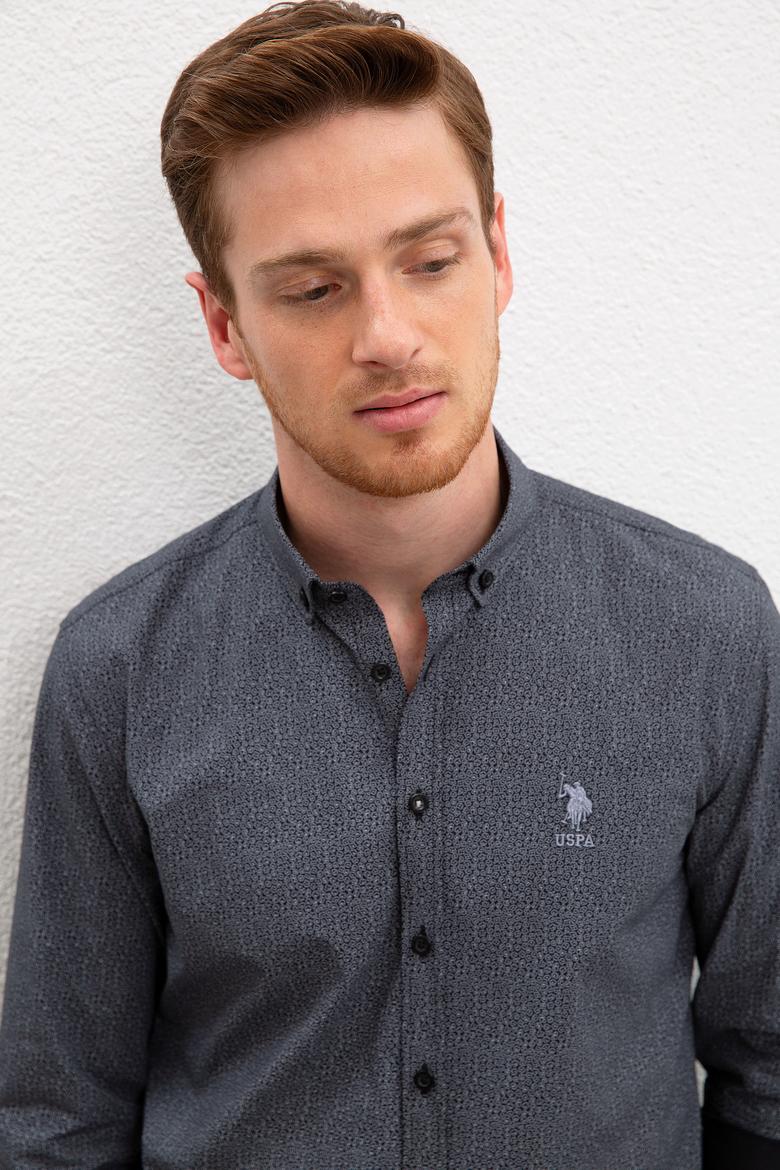 Erkek Siyah Gömlek Uzunkol - 50199738018