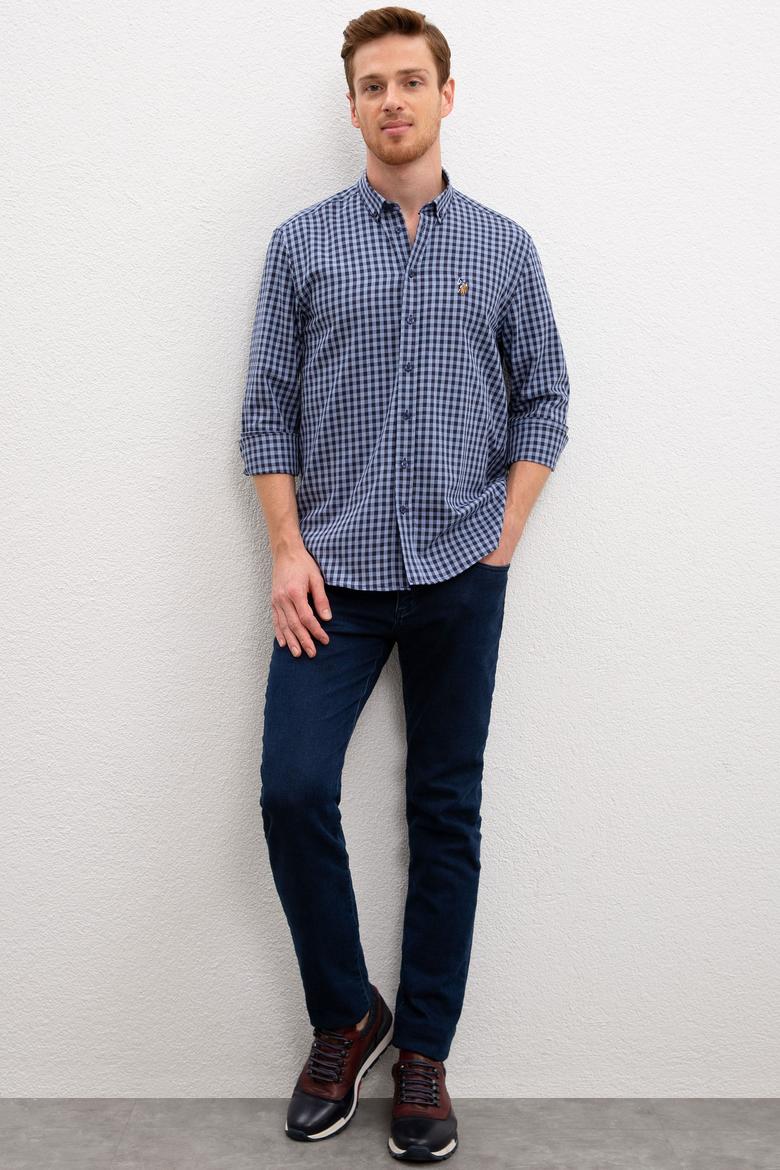Erkek Mavi Gömlek Uzunkol - 50208722025