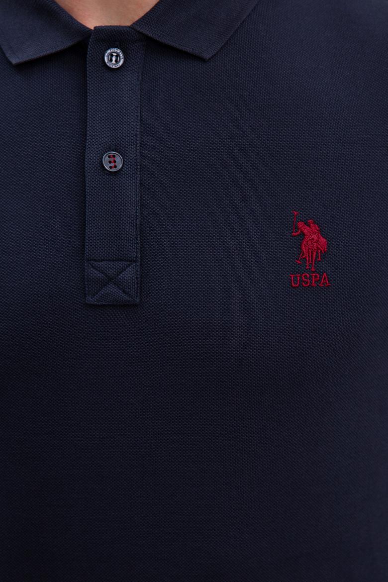 Erkek Lacivert Polo Yaka T-Shirt Basic - 50218140005