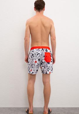 Erkek Lacivert Deniz Şortu - 50218726001