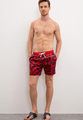 Erkek Kırmızı Deniz Şortu - 50218225015