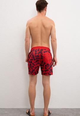 Erkek Kırmızı Deniz Şortu - 50218225015