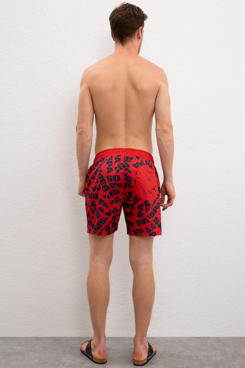 Erkek Kırmızı Deniz Şortu - 50218225015