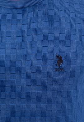 Erkek Koyu Mavi Bisiklet Yaka Triko Kazak Basic - 50206683014