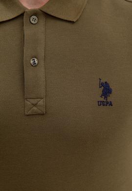 Erkek Koyu Haki Polo Yaka T-Shirt Basic - 50218140100