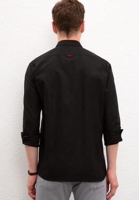 Erkek Siyah Gömlek Uzunkol Basic - 50205811126