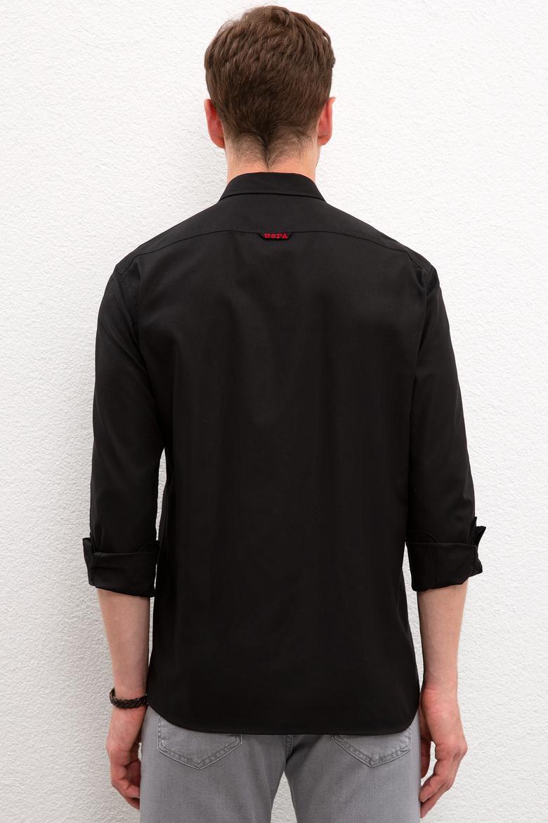Erkek Siyah Gömlek Uzunkol Basic - 50205811126