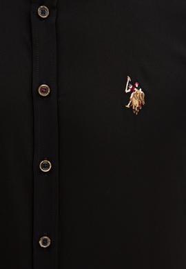 Erkek Siyah Gömlek Uzunkol Basic - 50205811126