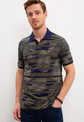 Erkek Koyu Haki Polo Yaka Tişört - 50219120043