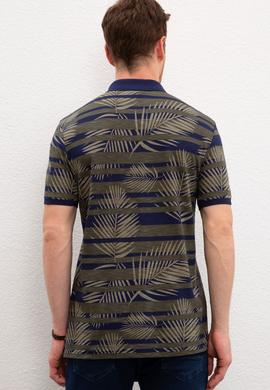 Erkek Koyu Haki Polo Yaka Tişört - 50219120043