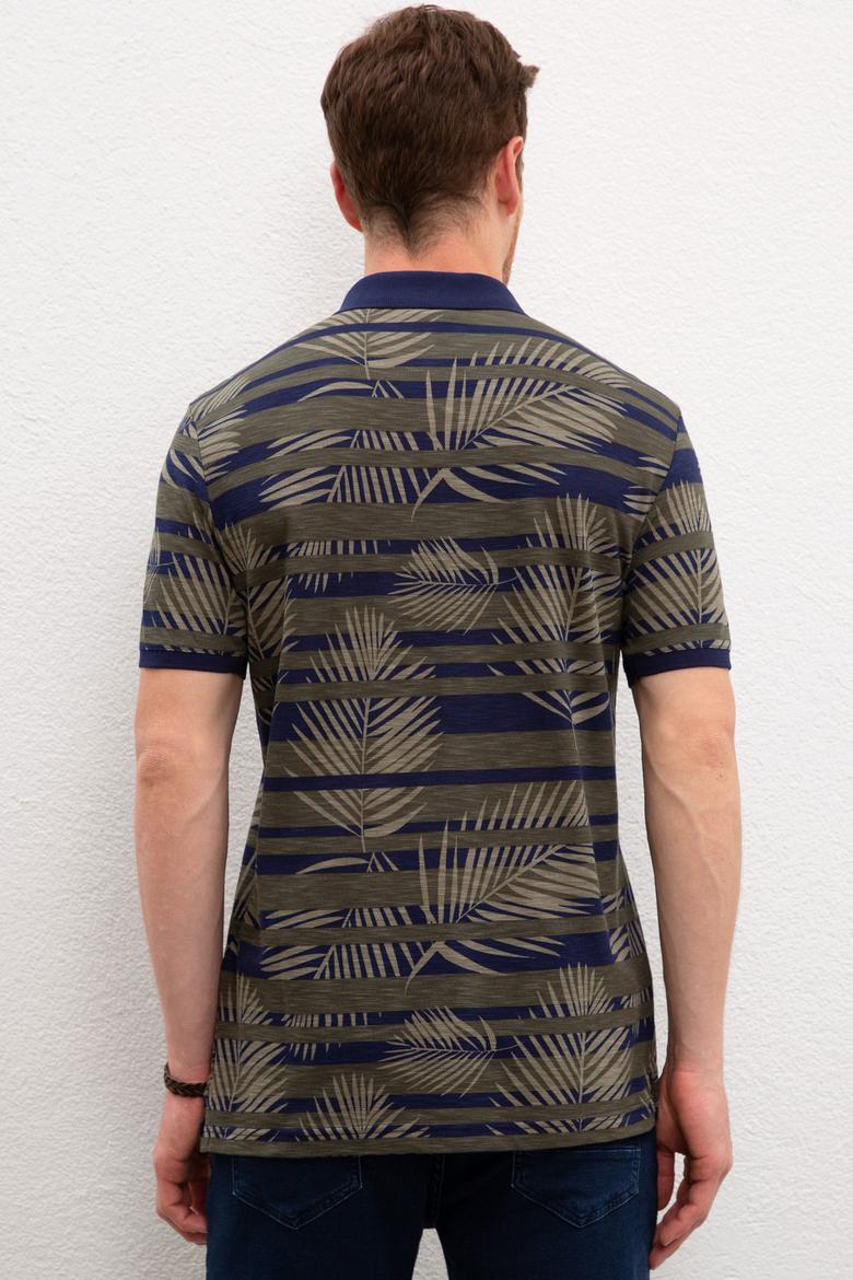 Erkek Koyu Haki Polo Yaka Tişört - 50219120043