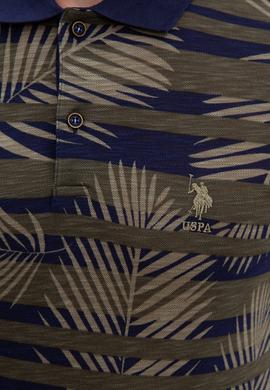 Erkek Koyu Haki Polo Yaka Tişört - 50219120043