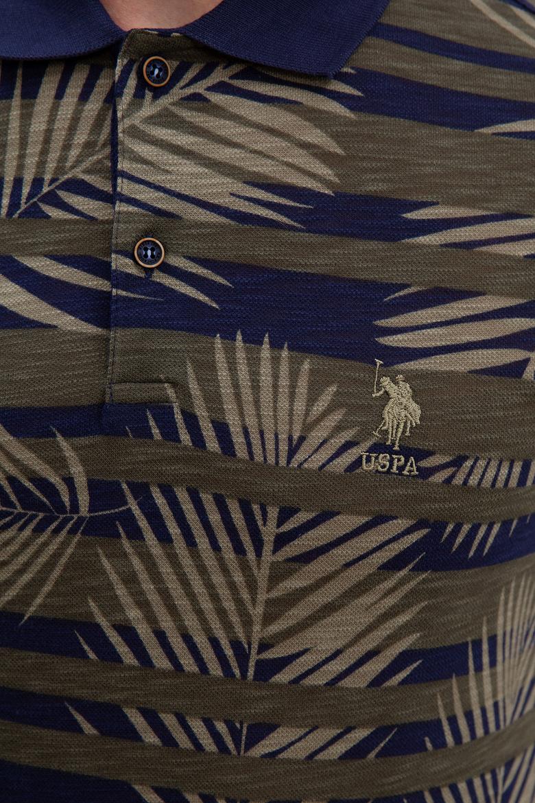 Erkek Koyu Haki Polo Yaka Tişört - 50219120043