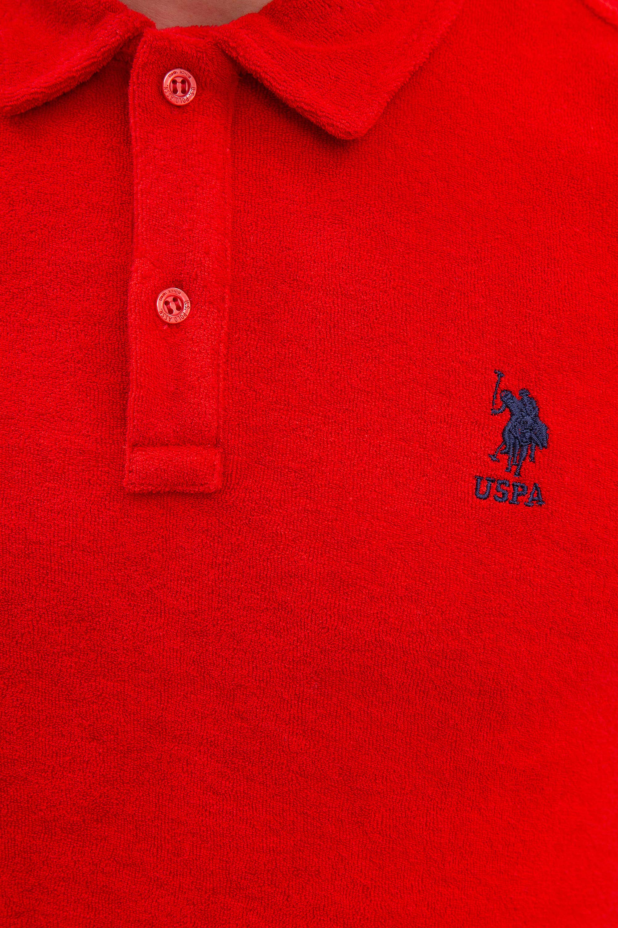Erkek Kırmızı Polo Yaka T-Shirt - Image 5