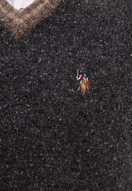 Erkek Antrasit Melanj V - Yaka Triko Kazak - 50207673031