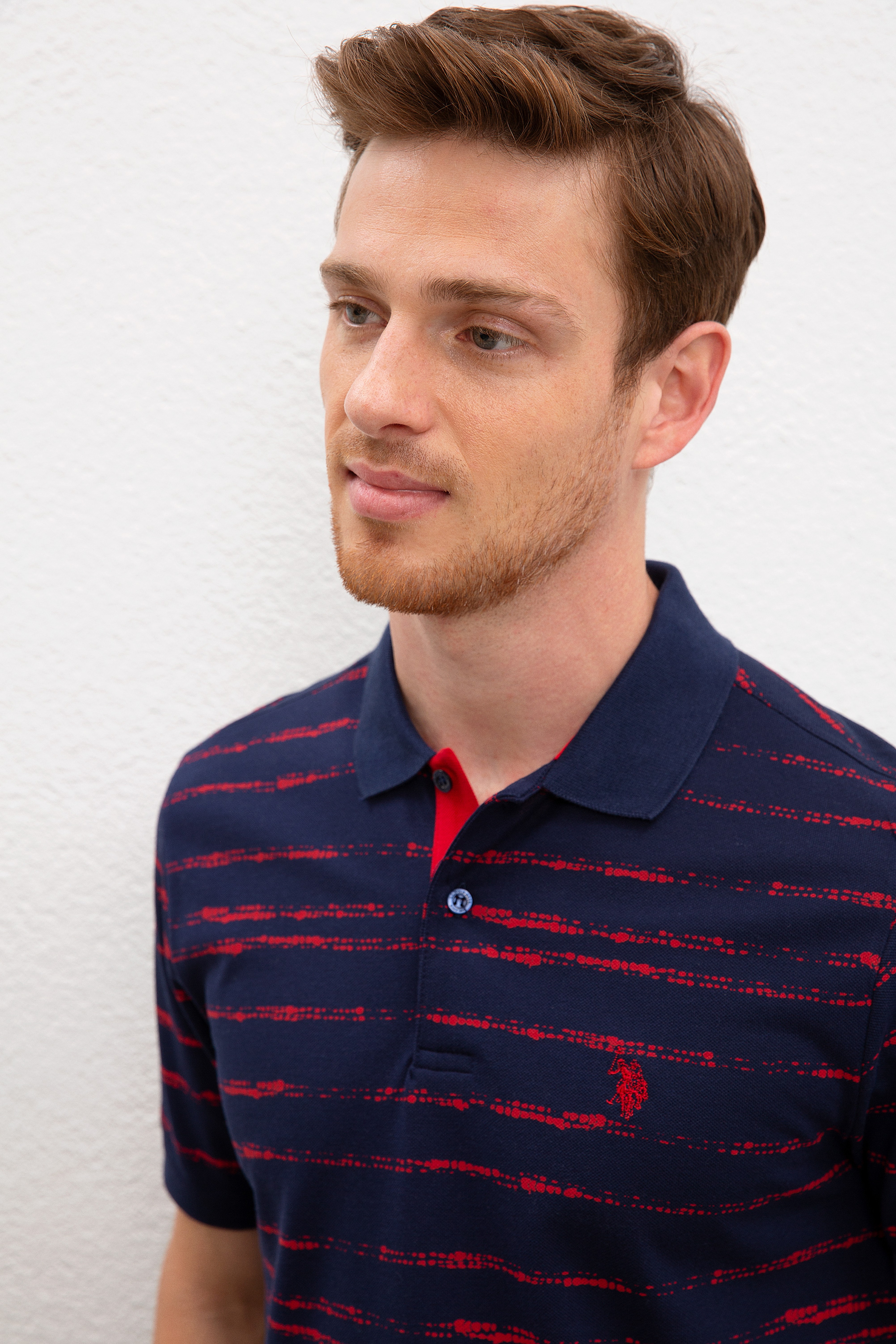 Erkek Lacivert Polo Yaka T-Shirt - Image 2
