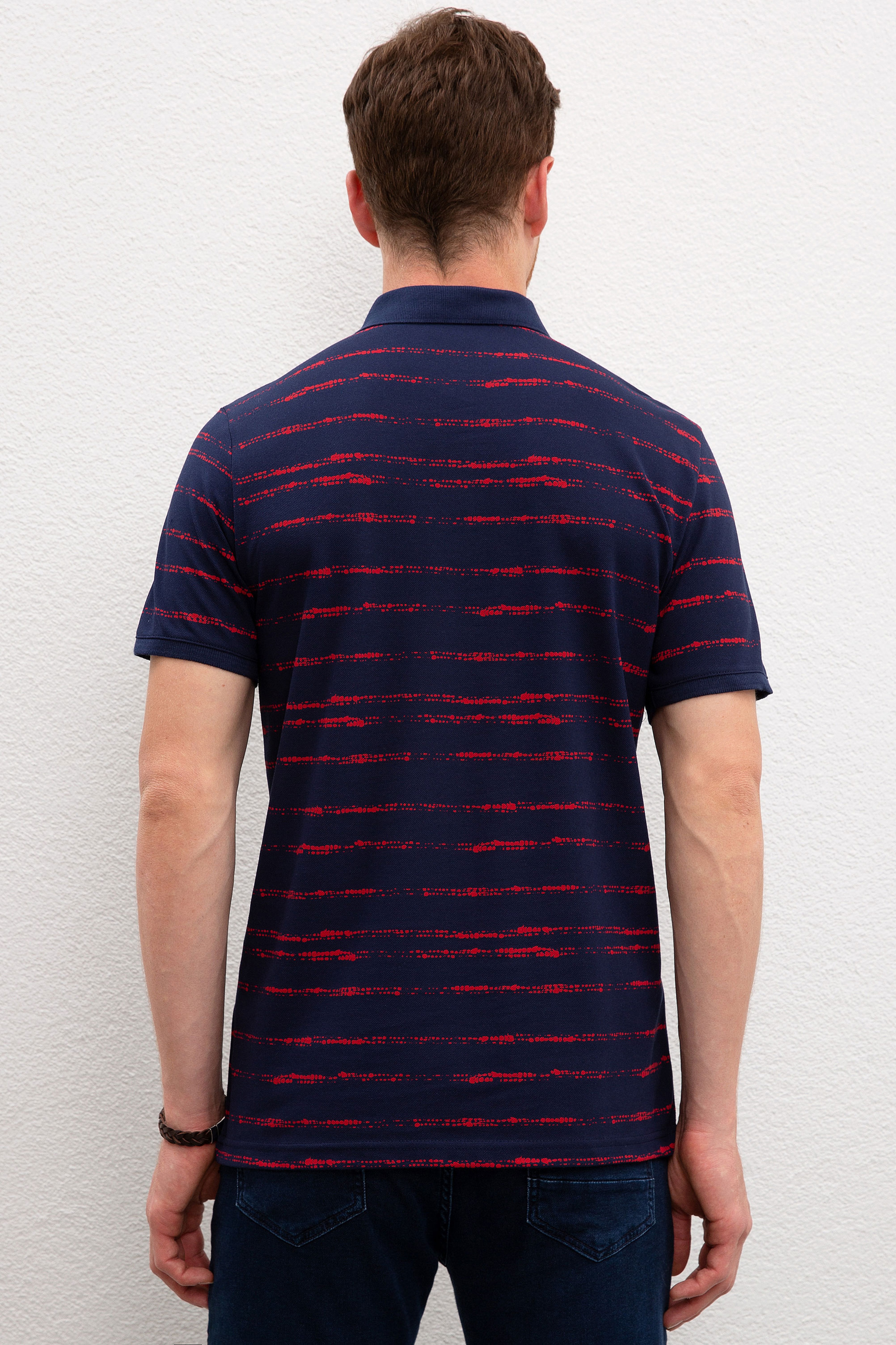 Erkek Lacivert Polo Yaka T-Shirt