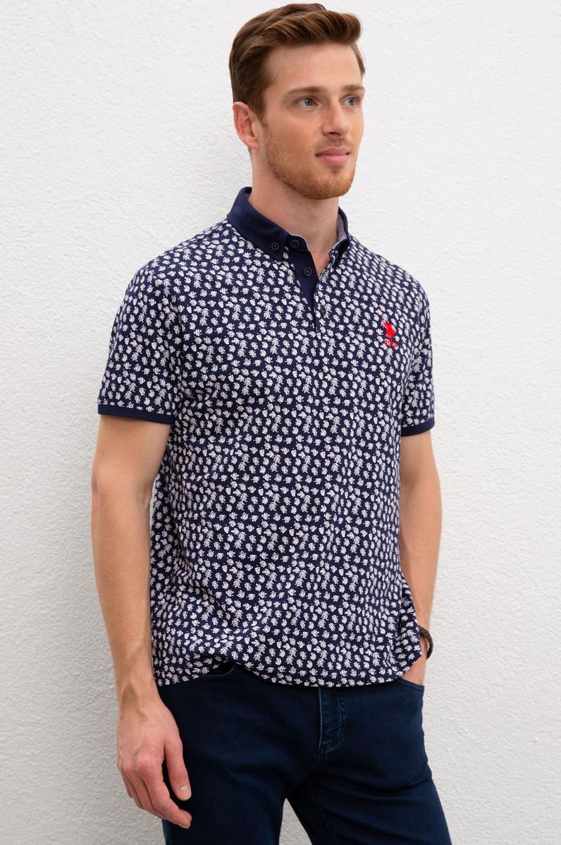 Erkek Lacivert Polo Yaka Tişört