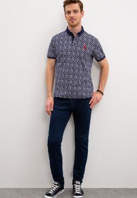 Erkek Lacivert Polo Yaka Tişört - 50219214003