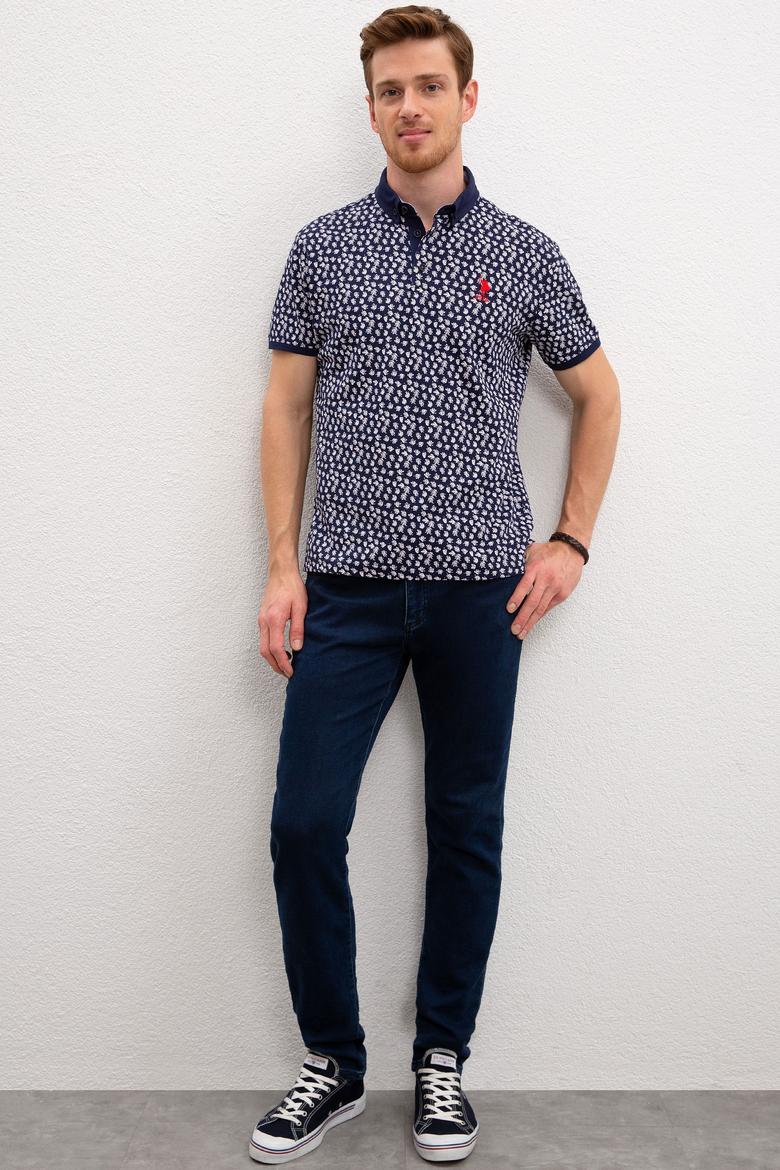 Erkek Lacivert Polo Yaka Tişört - 50219214003