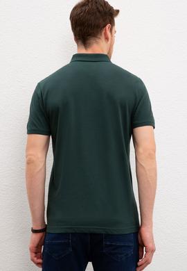 Erkek Yeşil Polo Yaka T-Shirt Basic - 50218822138