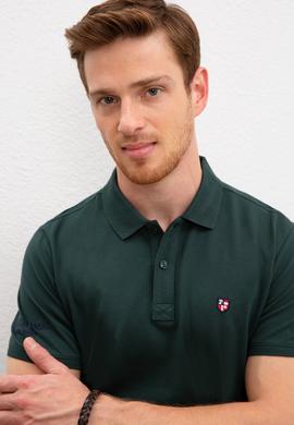 Erkek Yeşil Polo Yaka T-Shirt Basic - 50218822138