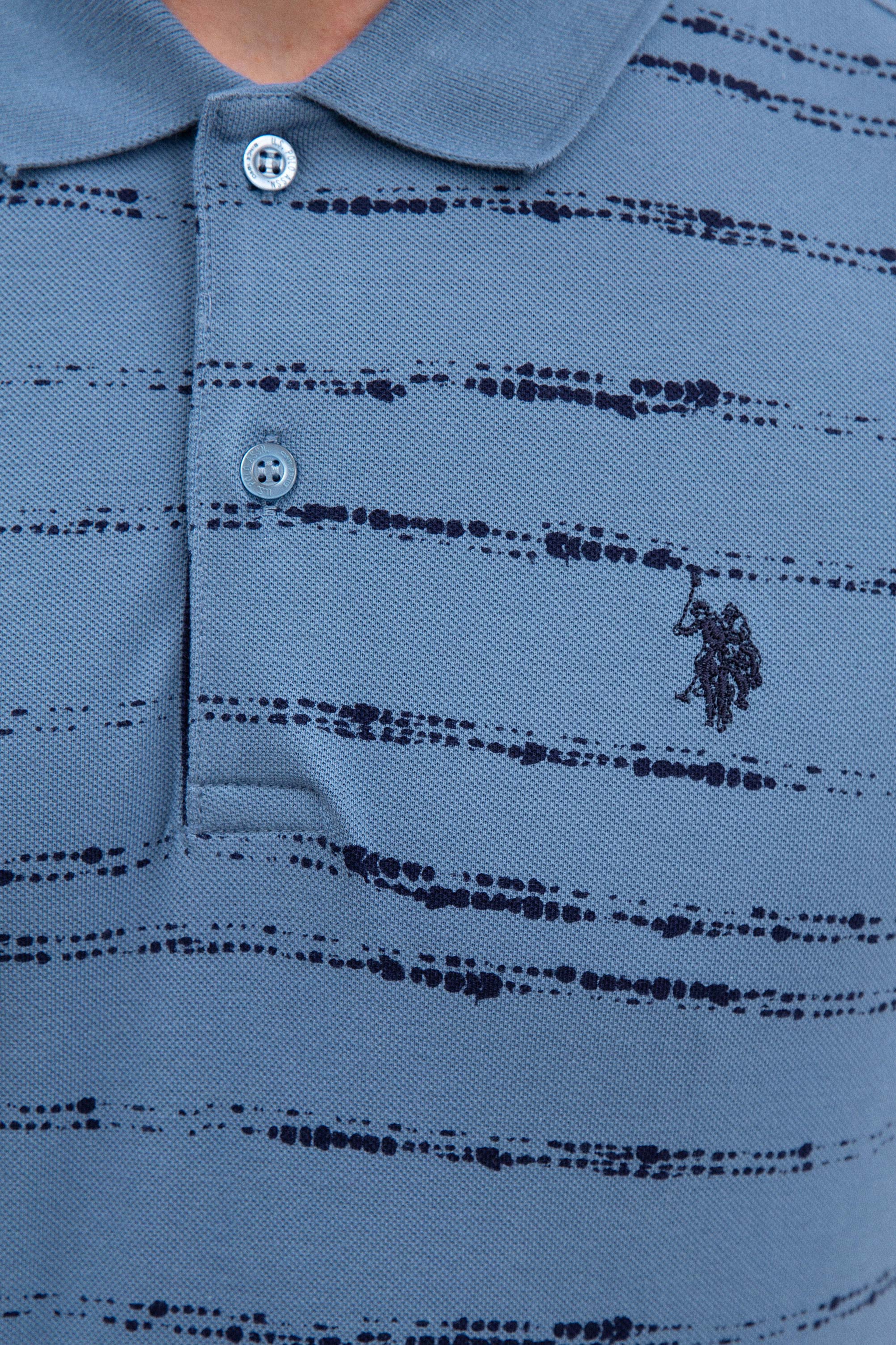 Erkek İndigo T-shirt - Image 5
