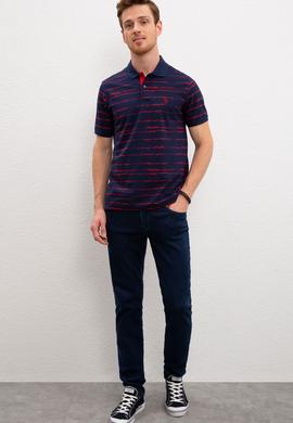 Erkek Lacivert Polo Yaka T-Shirt - 50217899003