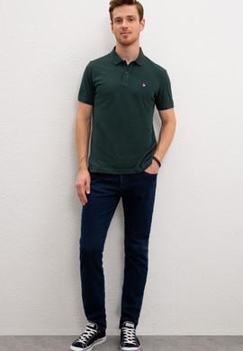 Erkek Yeşil Polo Yaka T-Shirt Basic - 50218822138