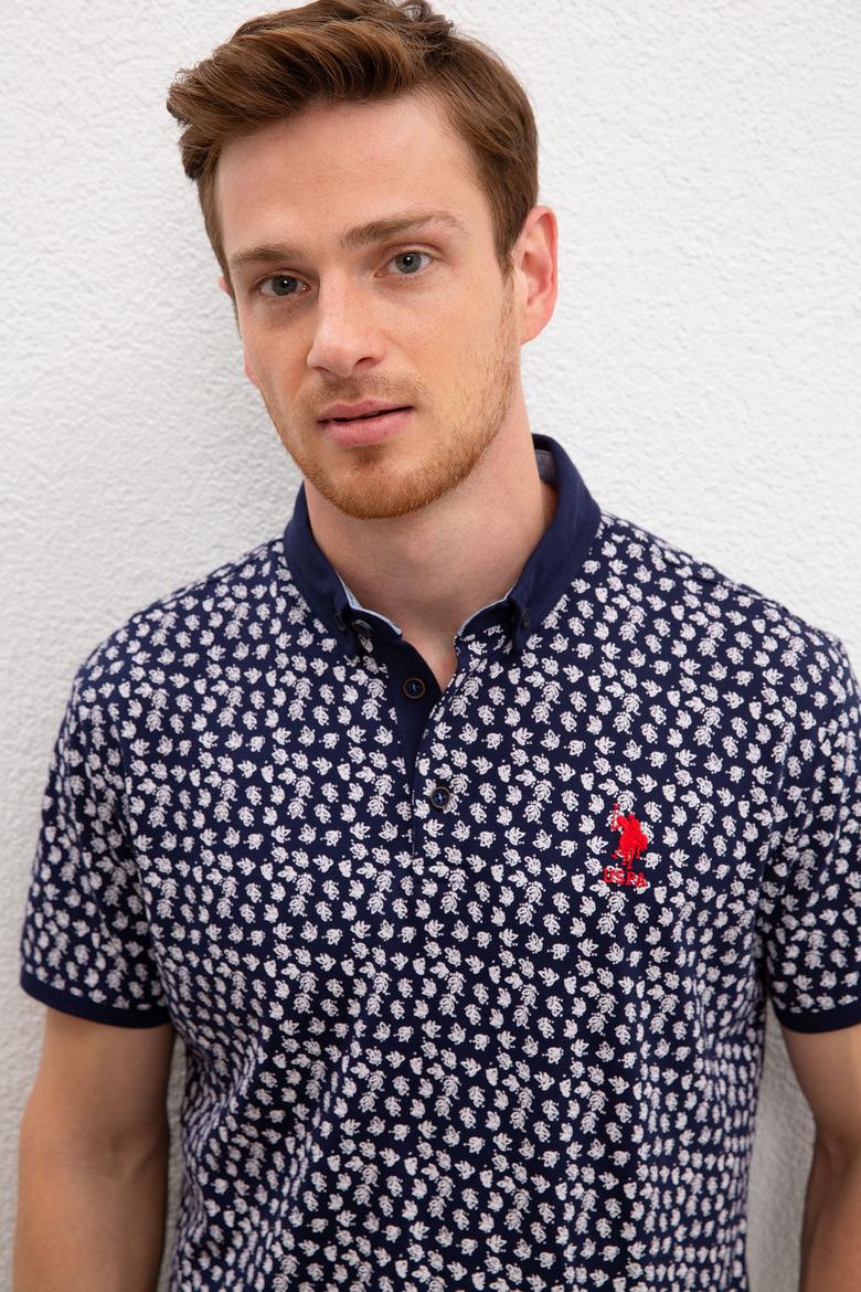 Erkek Lacivert Polo Yaka Tişört - 50219214003