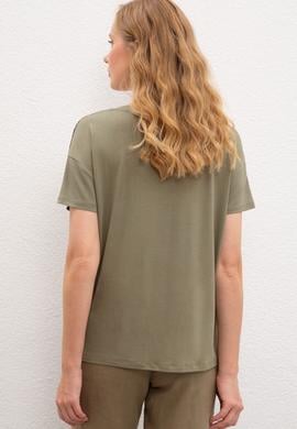 Kadın Haki Tişört - 50218070013