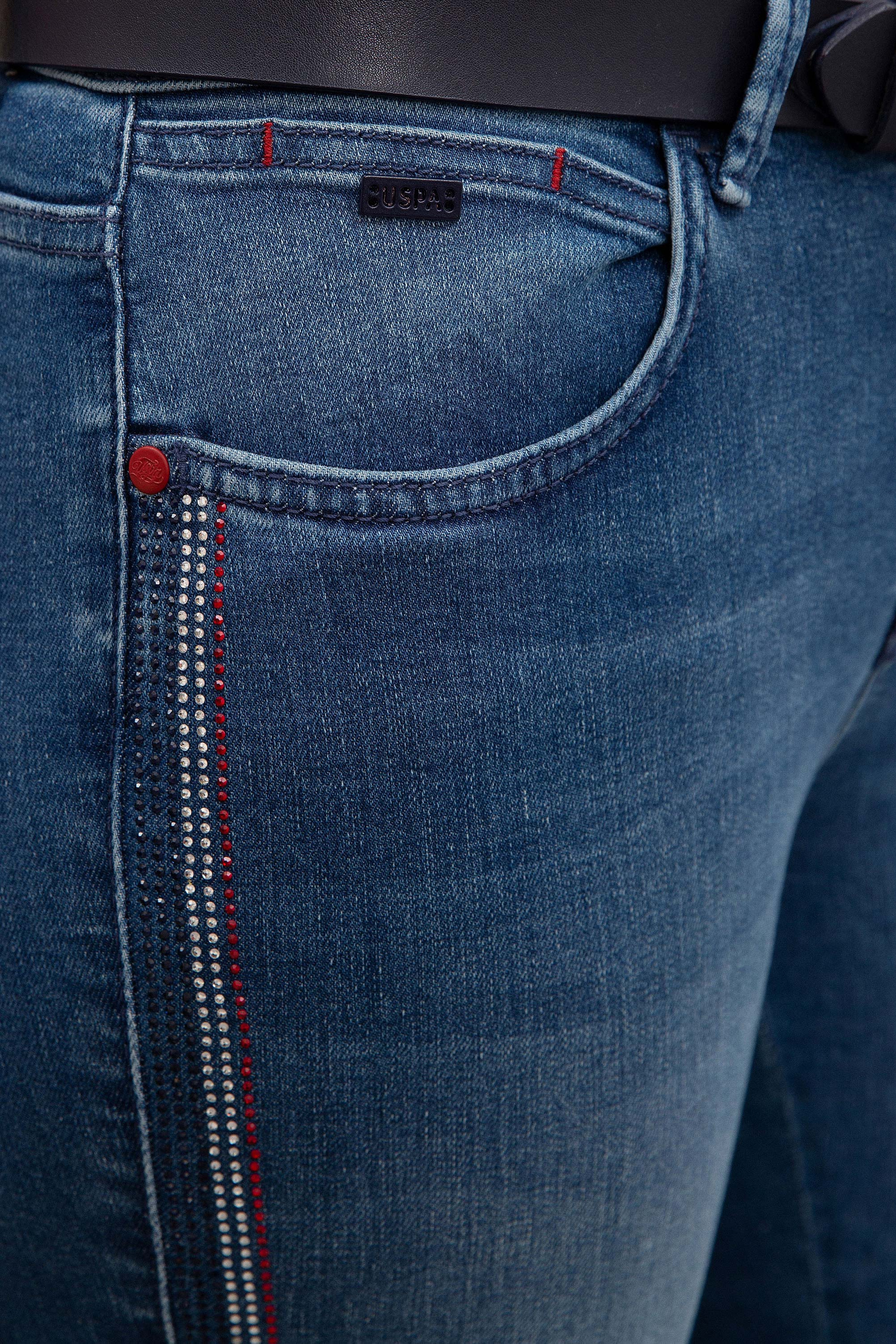 Kadın Mavi Denim Pantolon - Image 4