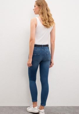 Kadın Mavi Denim Pantolon - 50219161008